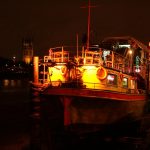 Tamesis Dock at night